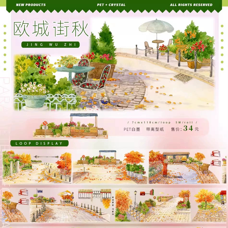 Scenery Journal Washi PET Tape Roll