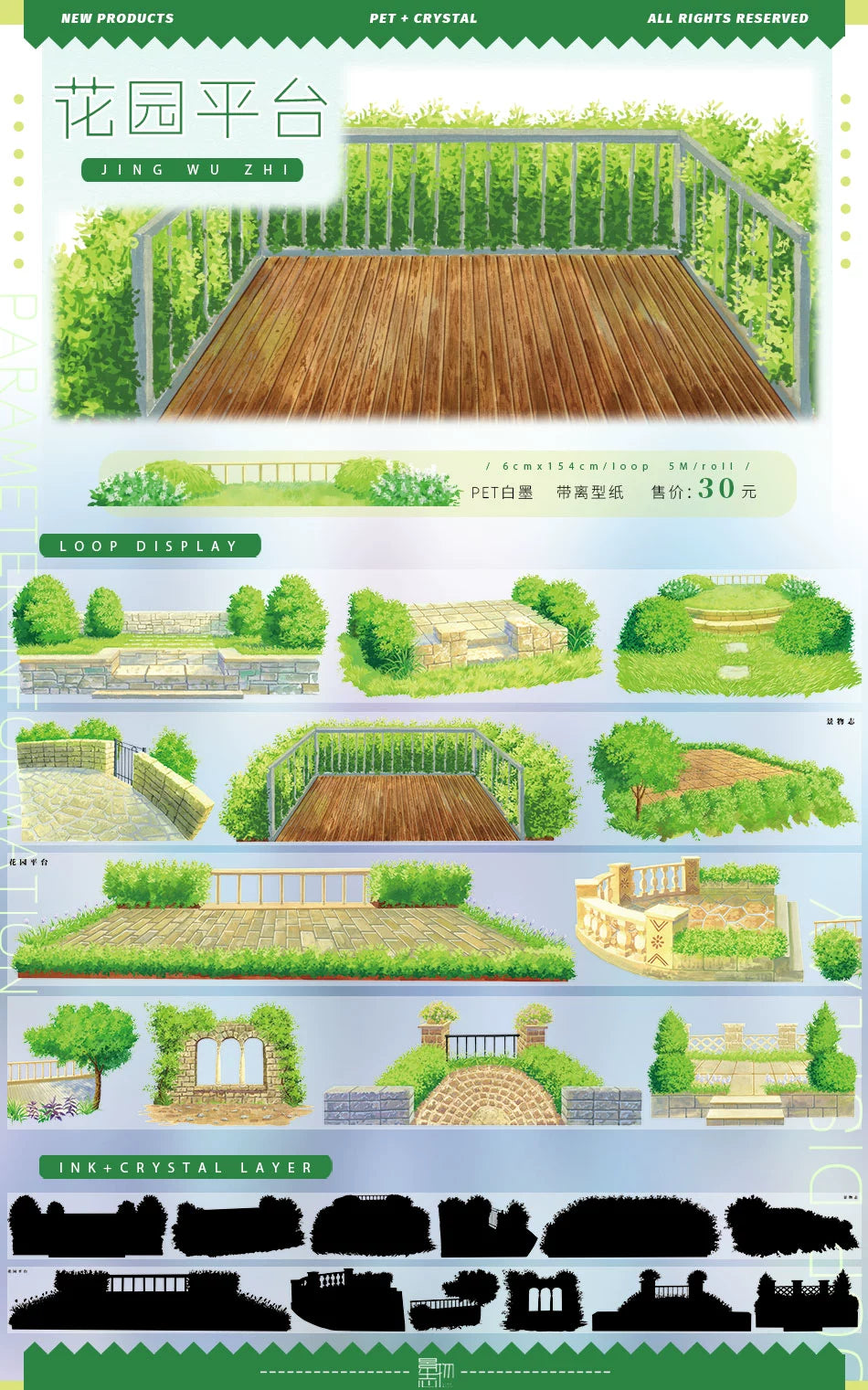 Scenery Journal Washi PET Tape Roll