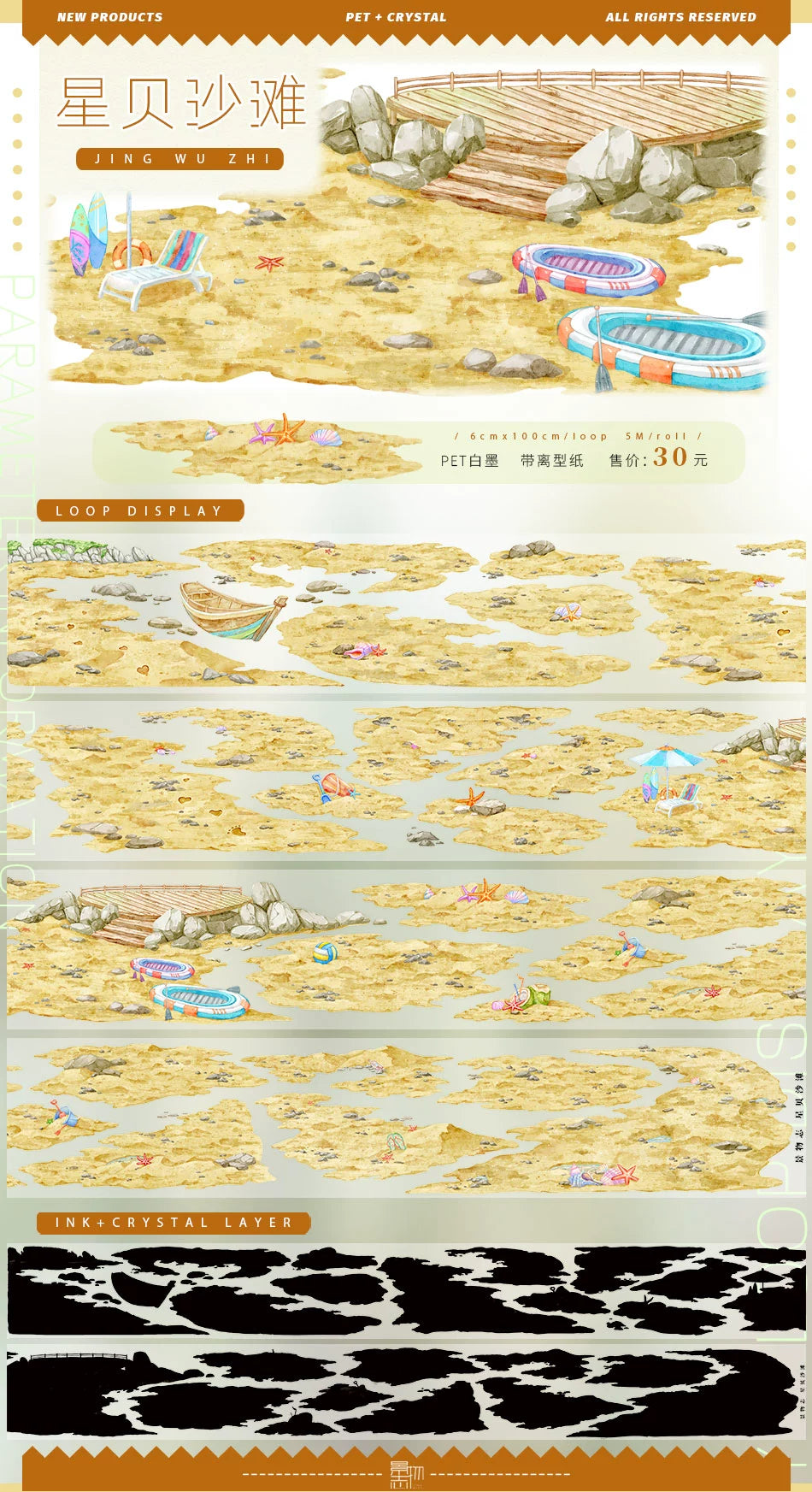 Scenery Journal Washi PET Tape Roll