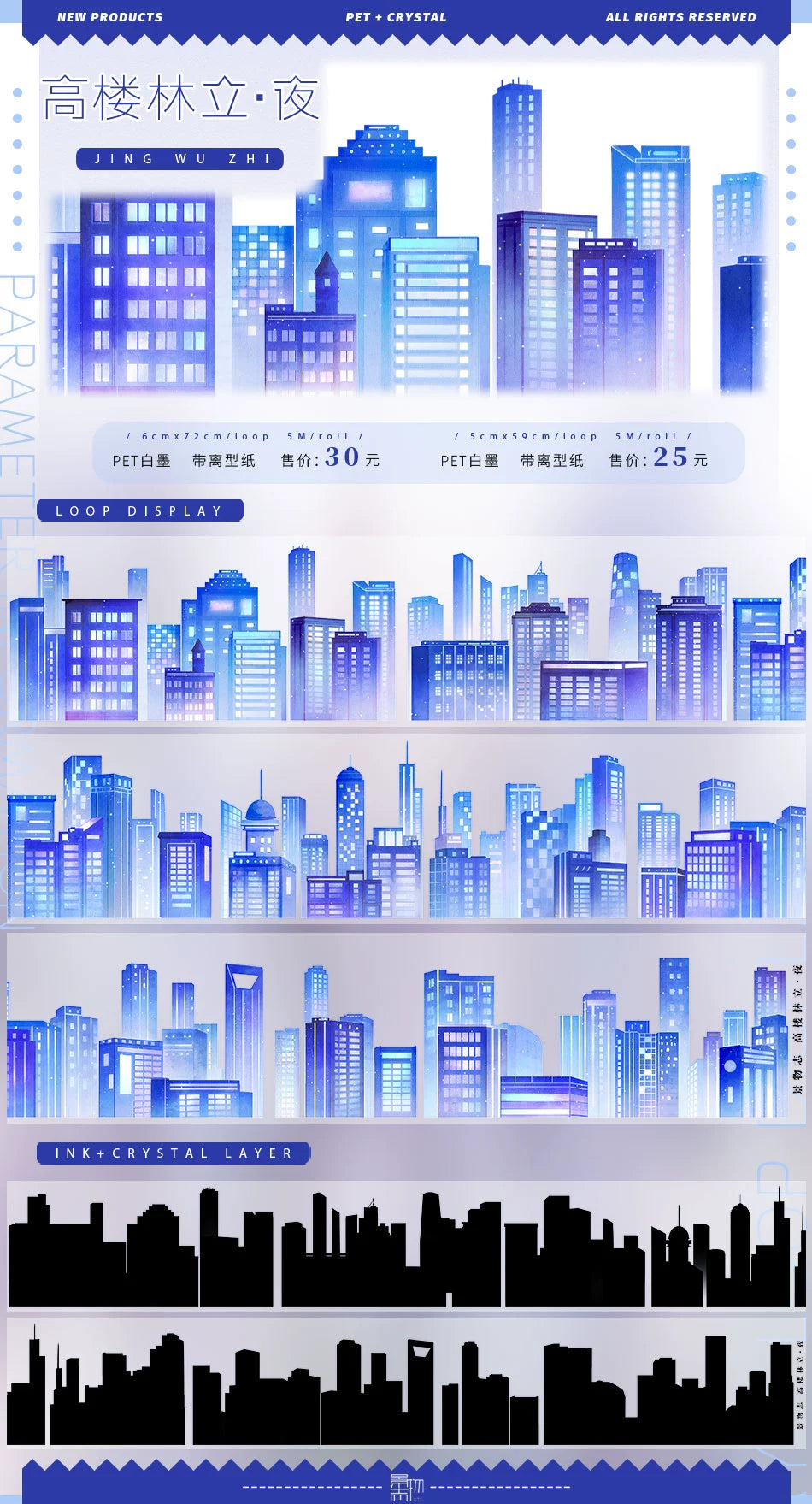 Scenery Journal Washi PET Tape Roll