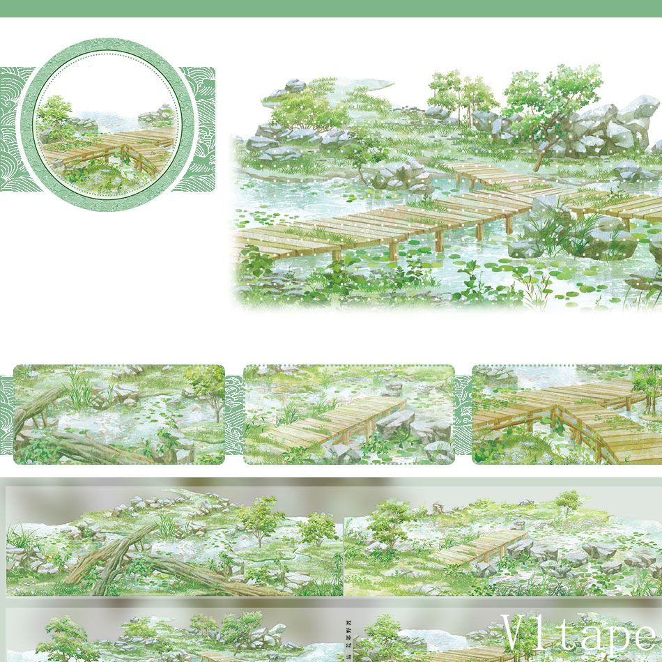 Landscape Wilderness Washi PET Tape ZERO-627