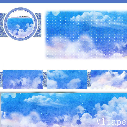Clear Blue Sky Clouds PET Tape ZERO-613