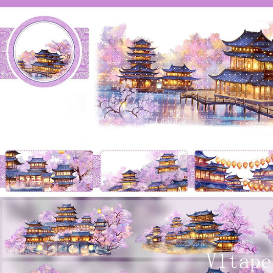 Ancient Landscape At Night Washi PET Tape ZERO-620
