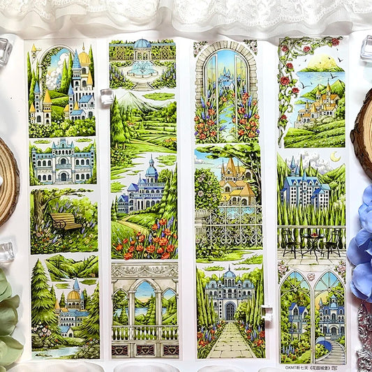 5cm Garden Castle Journal Background PET Tape
