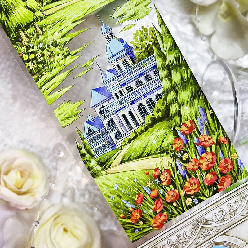 5cm Garden Castle Journal Background PET Tape